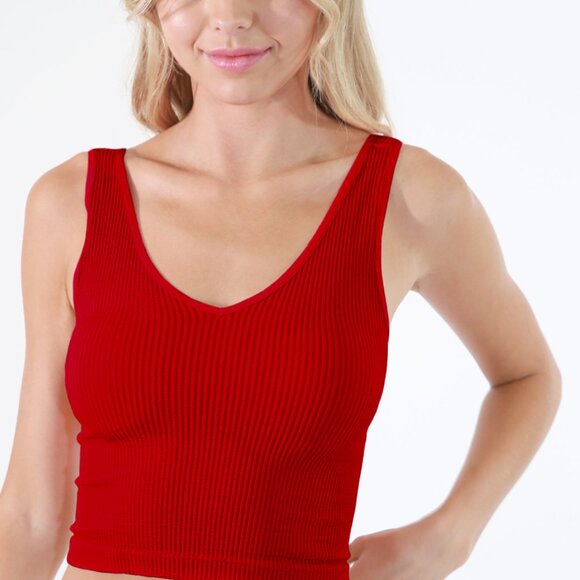 RED NIKIBI TANK TOP - Picture 1 of 1